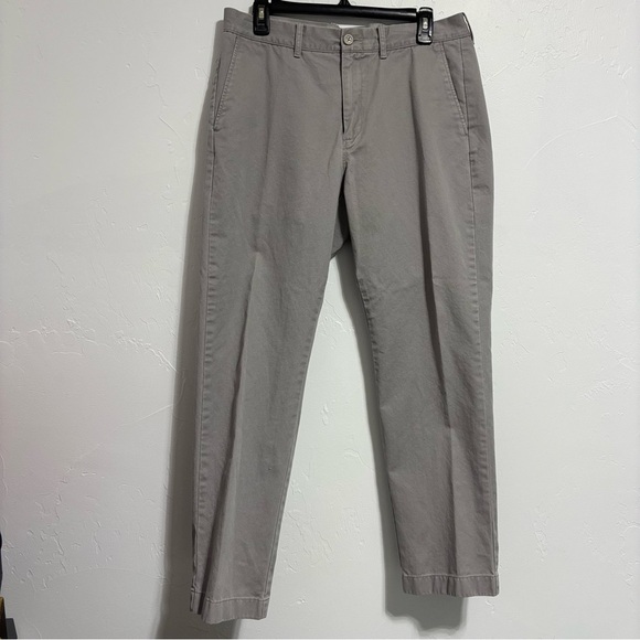 J. Crew Factory Gray 33X30 Men's Casual Chino Pant 100% Cotton Preppy - Picture 1 of 10